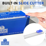 Duck Food Wrap, 18 Inches x 2000 feet - Plastic Wrap with Seal & Slide Cutter on Box - Restaurant & Commercial Grade, Excellent Quality & Heavy Duty - Great For Sealing (1-Pack)