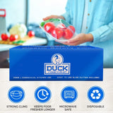 Duck Food Wrap, 18 Inches x 2000 feet - Plastic Wrap with Seal & Slide Cutter on Box - Restaurant & Commercial Grade, Excellent Quality & Heavy Duty - Great For Sealing (1-Pack)
