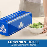 Duck Food Wrap, 18 Inches x 2000 feet - Plastic Wrap with Seal & Slide Cutter on Box - Restaurant & Commercial Grade, Excellent Quality & Heavy Duty - Great For Sealing (1-Pack)