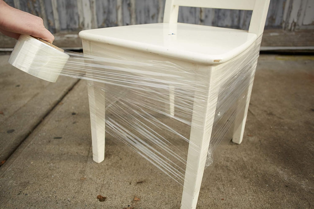 Clear Plastic Stretch Pallet Wrap Core | 3 Inches x 1000 Feet | 80 Gauge | 16-Pack