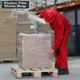 20 Inches X 1000 Feet Shrink Wrap Roll With Handles- 80 Gauge Thick, Clear (2-Pack)