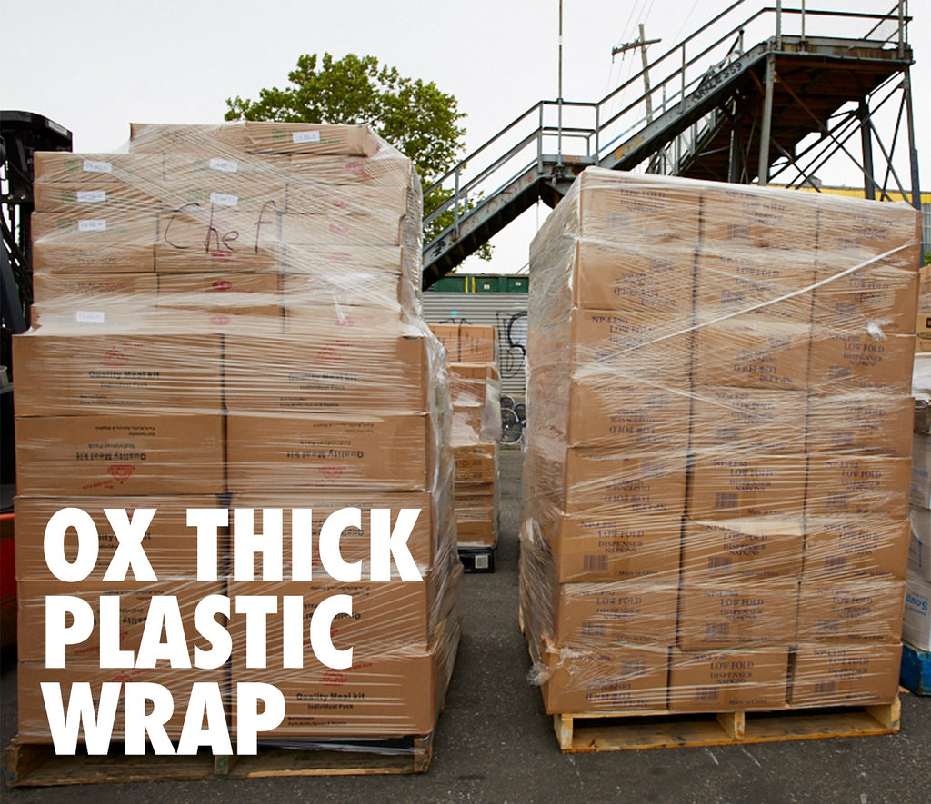 20 Inches X 1000 Feet Shrink Wrap Roll With Handles- 80 Gauge Thick, Clear (2-Pack)