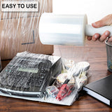 3 Inches X 1000 Feet Rolls With Handles, Plastic Film Pallet Shrink Wrap, 80 Gauge Thick, Clear, Industrial (16-Pack)