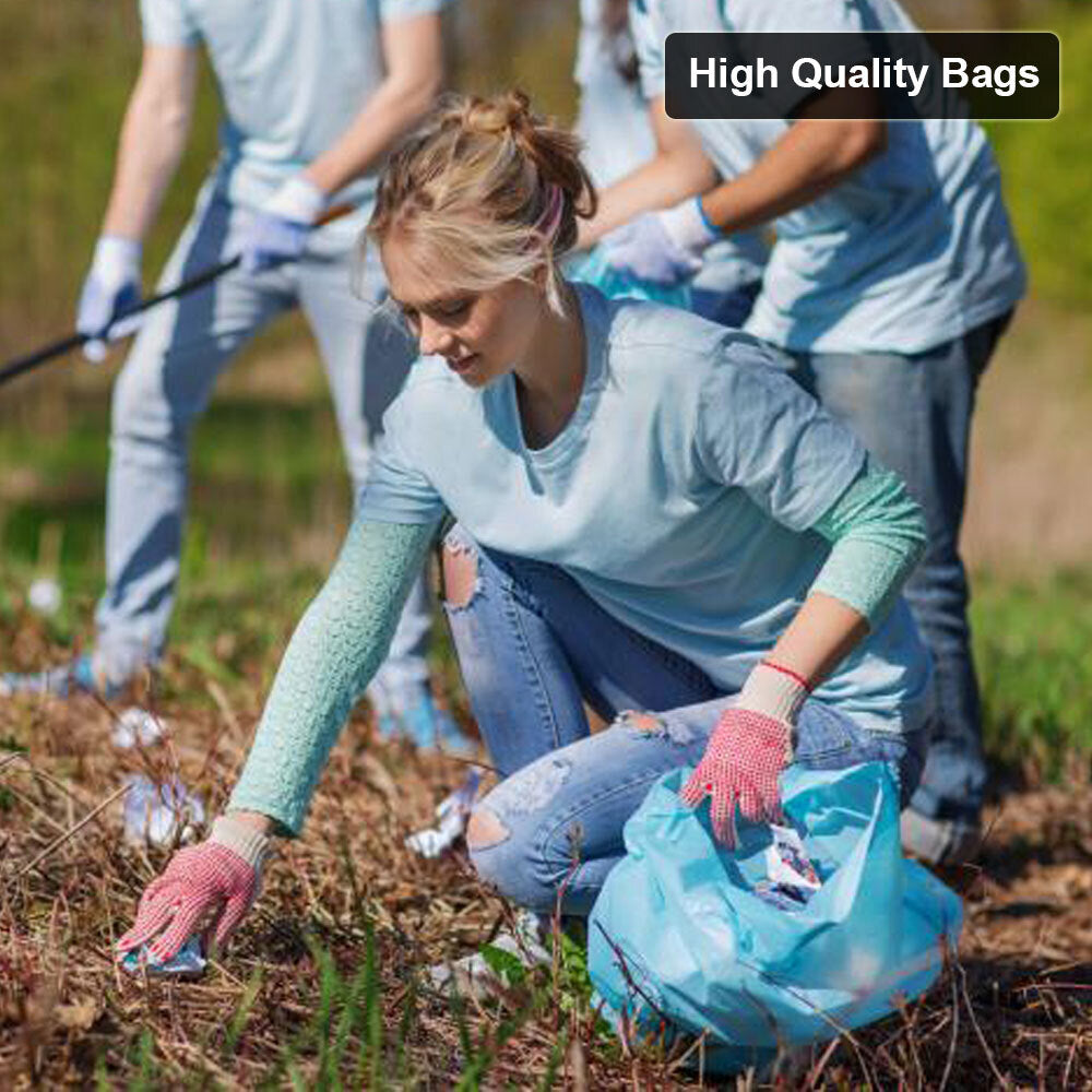 Trash Can Bags 39 Gallon, 1.5 mil Thick Leak-Proof & Durable Can Liners, 32" x 37" Large Garbage Bags