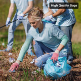 Trash Can Bags 39 Gallon, 1.5 mil Thick Leak-Proof & Durable Can Liners, 32" x 37" Large Garbage Bags