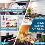 Rhino Aluminum Heavy Duty Aluminum Foil Pans 9x13 Disposable | Half Size Deep Baking Pans | Superior and Premium Quality | Meant for Baking, Grilling, Catering, Roasting, BBQ, Food Prep & Food Storage | Made in USA