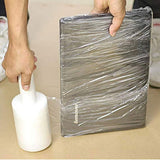 3 Inches X 1000 Feet Rolls With Handles, Plastic Film Pallet Shrink Wrap, 80 Gauge Thick, Clear, Industrial