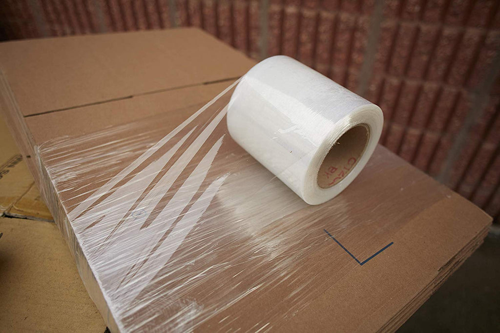 Plastic Stretch Pallet Wrap Core, 3 Inches X 1000 Feet, 80 Gauge, Clear (18-Pack)