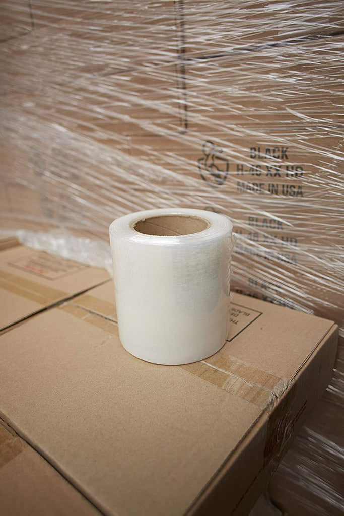 Plastic Stretch Pallet Wrap Core, 3 Inches X 1000 Feet, 80 Gauge, Clear (18-Pack)