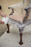 Plastic Stretch Pallet Wrap Core, 3 Inches X 1000 Feet, 80 Gauge, Clear (18-Pack)