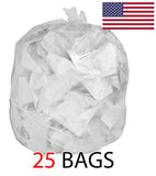 Trash Can Bags 39 Gallon, 1.5 mil Thick Leak-Proof & Durable Can Liners, 32" x 37" Large Garbage Bags
