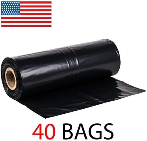 Trash Can Bags 42 Gallon, 3 mil Thick Can Liners, 37" X 44" Garbage Bags 40 Count