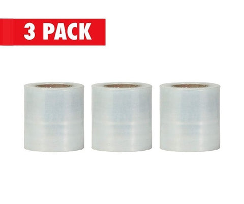 Plastic Stretch Pallet Wrap Core, 3 Inches X 1000 Feet, 80 Gauge, Clear
