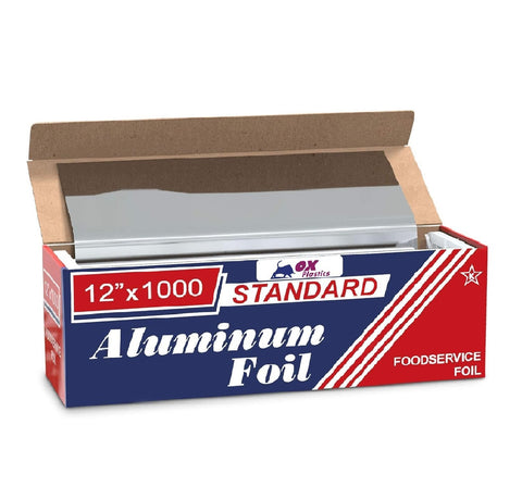 Premium Aluminum Foil | 12”x1000 Feet Long | Industrial Size and Strength | Commercial Grade & Length Foil Wrap for Food Service Industry and Home Use| Strong Silver (1 Pack)