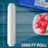 18”x 2000 ft. Plastic Wrap with Seal & Slide Cutter on Box - Restaurant & Commercial Grade, Excellent Quality & Heavy Duty - Great For Sealing,