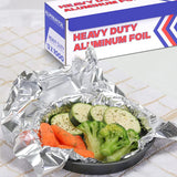 Aluminum Foil Wrap for Food | Heavy Duty Aluminum Foil | BBQ Silver Foil Rolls for Grilling, Roasting, Baking | Perfect for Commercial & Home Use | 12 x 1000 FT
