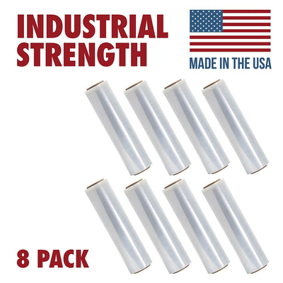 Tough Pallet Shrink Wrap, 18 Inches X 1200 Feet Stretch Film, 80 Gauge (8-Pack)