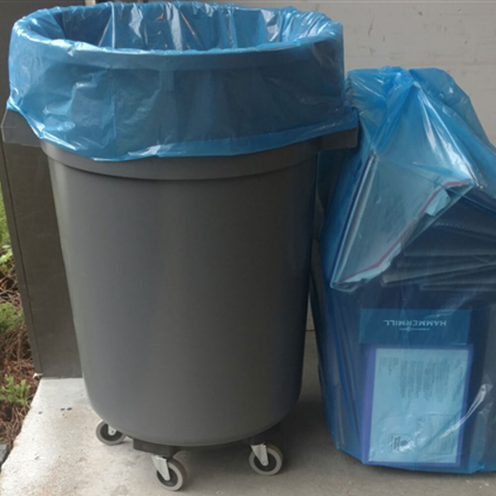 Trash Can Bags 55 Gallon, 1.5 mil Thick Leak-Proof & Durable Can Liners, 36" X 52" Large Garbage Bags