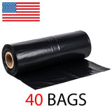 42-46 Gallon Contractor ROLL | 3 MIL Thick & Extra Heavy Duty Bags | 37" x 43" Size | 40 Bags Per Roll