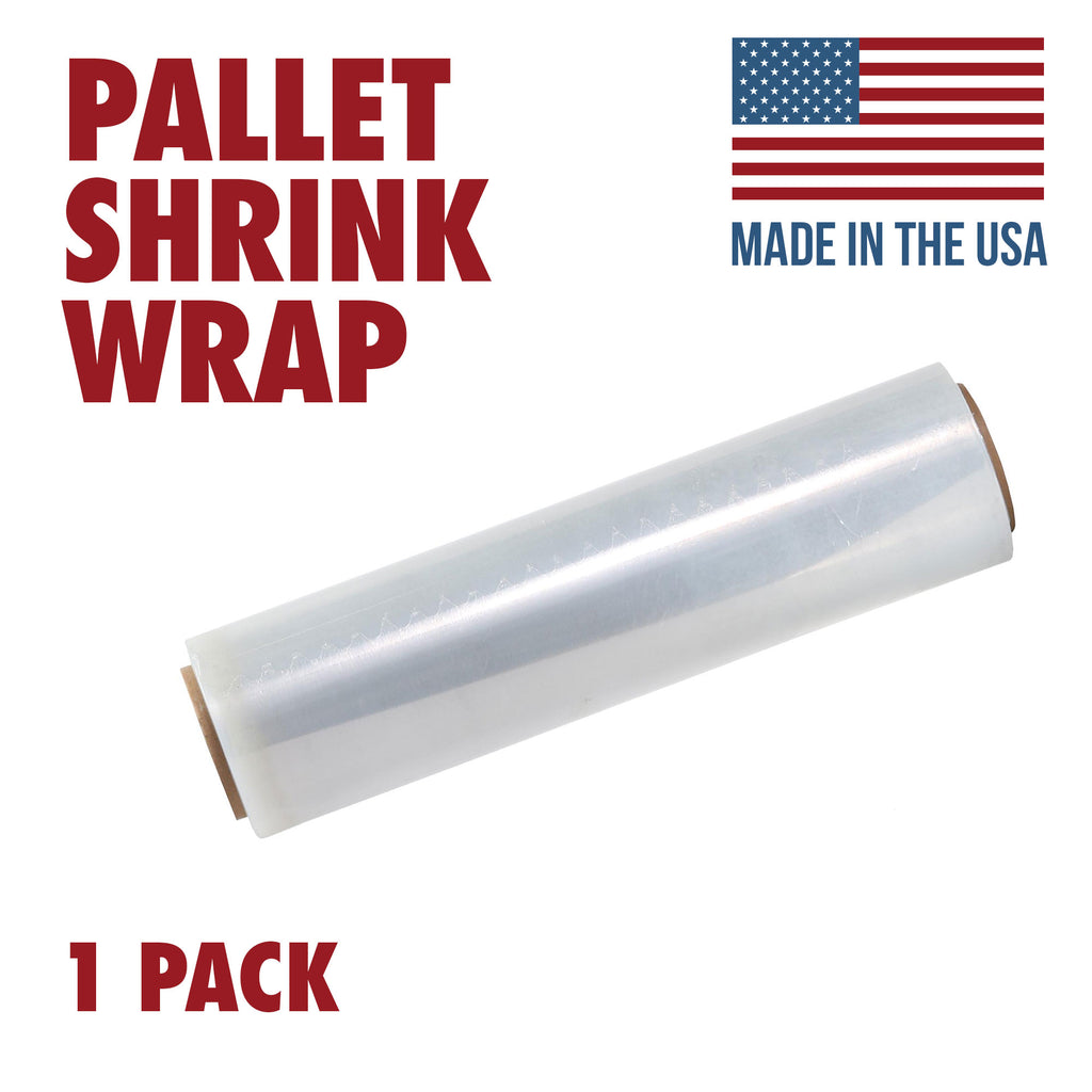 Stretch Wrap Industrial Strength Extra Thick 17.5 1100 SqFt 80 Gauge (20  Micron) 1 Pack, Shrink Wrap Roll for Moving Supplies, Furniture, Pallets
