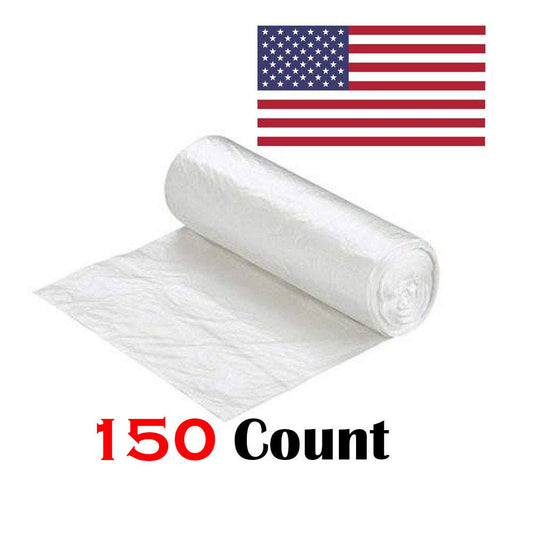 Ox Plastics 55-60 Gallon Trash Can Liner, High Density 38”x60”, 150 Bags