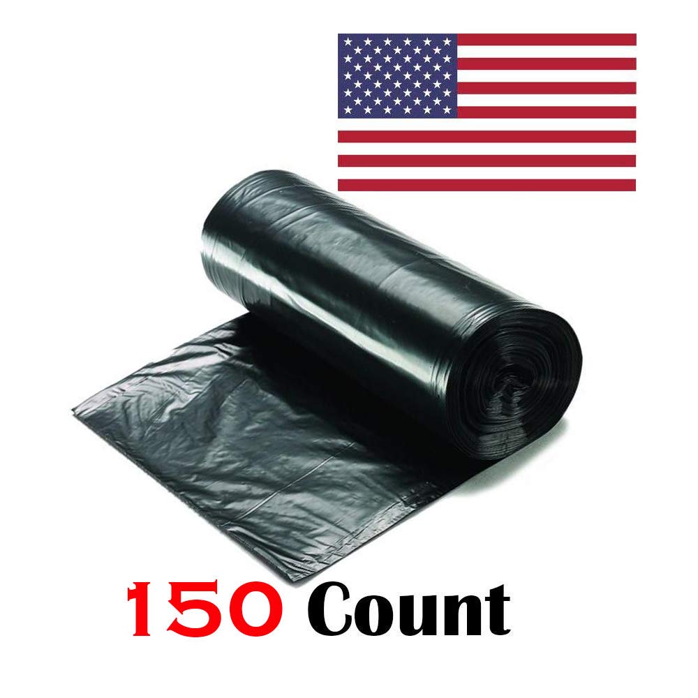 Ox Plastics 45-50 Gallon Trash Can Liner, High Density 40”x48”, 150 Bags