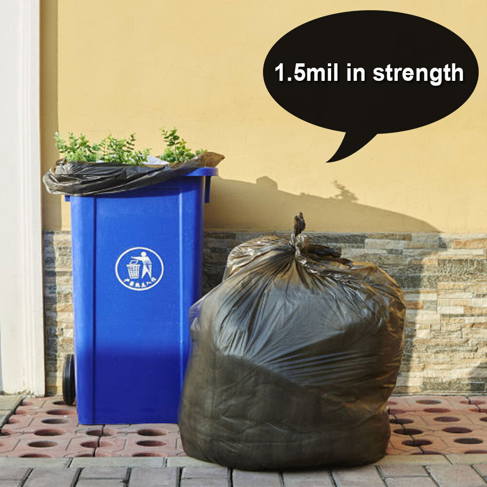 50-39 Gallon 1.5 MIL Strong Clear Trash Bags – OX Plastics