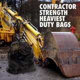 42 Gallon Roll of 100 Bags, 4 MIL Extra Heavy Duty Contractor Trash Bag