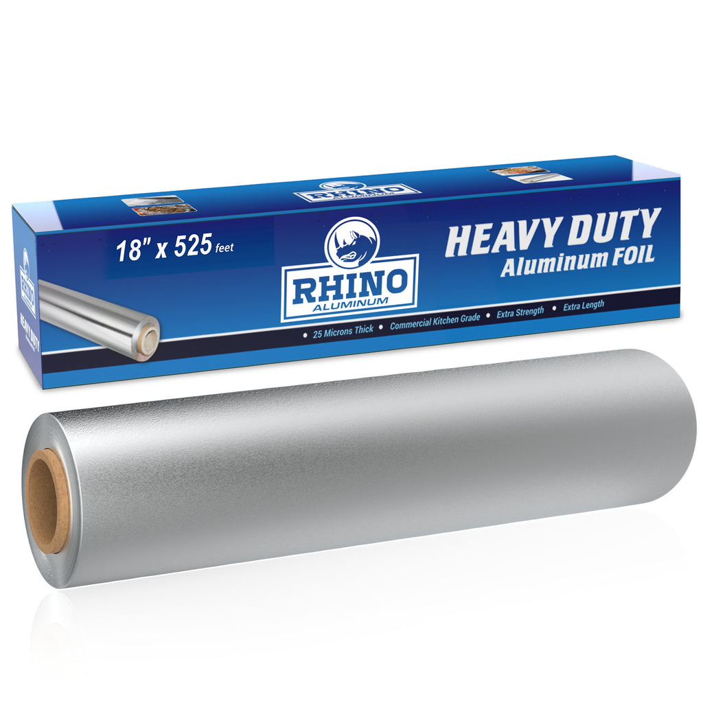 Rhino Aluminum Heavy Duty Aluminum Foil  Rhino 18 x 525 sf Roll, 25 M – OX  Plastics