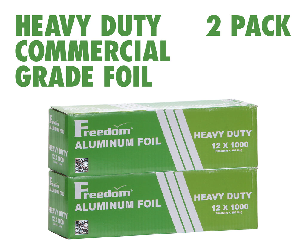 Heavy Duty Aluminum Foil, 12 Inches X 500 Feet, Commercial, 22 Microns – OX  Plastics