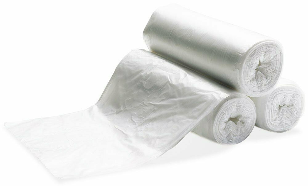 Plasticplace 7-10 Gallon High Density Trash Bags, 1000 Count, Clear