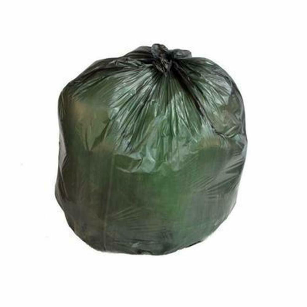 20.1 x 24.4 x 0.68 mil Green Eco-Friendly Poly Trash Can Liners