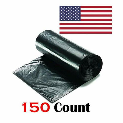 Heavy Duty 45 Gallon Trash Bags - 50 Count With Ties 1.8 MIL